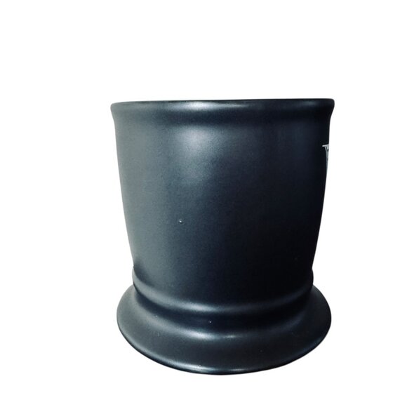 Anthropologie Monogram W Matte Black White Text Initial W Shaving Mug Classic - Picture 5 of 12